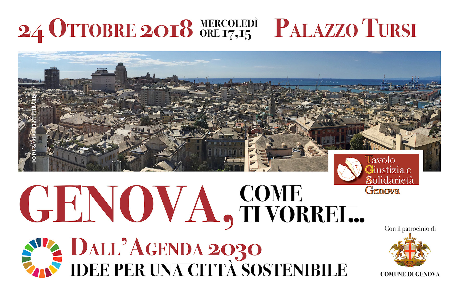 24 Ottobre. “Genova, come ti vorrei… Dall’Agenda 2030 idee per una città sostenibile”