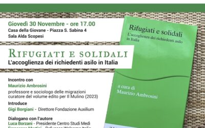 30 novembre. Rifugiati e solidali. Incontro con M. Ambrosini